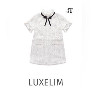 Luxelim sz 4 t Stella white Tweed Dress